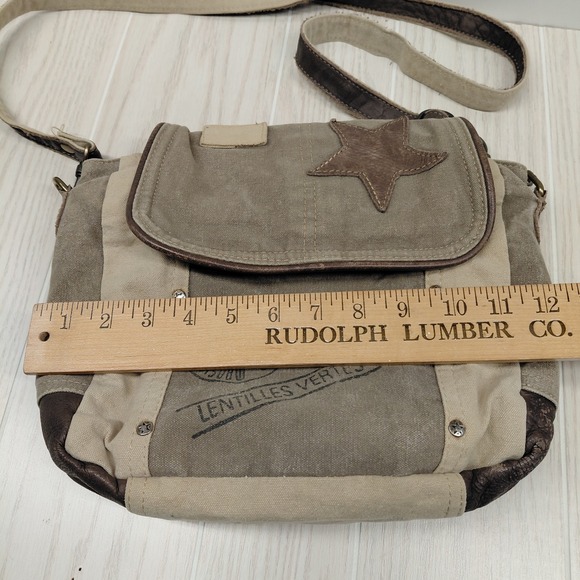 Myra Bag Star Crossbody Canvas Purse for Women Vintage Fashion Medium Handbag - Picture 15 of 16